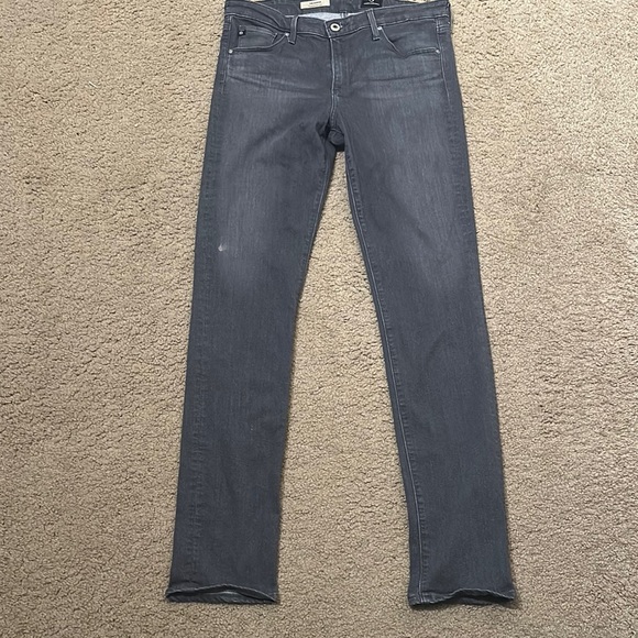 Ag Adriano Goldschmied Other - AG Adriano Mens Goldschmied Harper Slim Straight Jeans Dark Gray Denim Size 30R